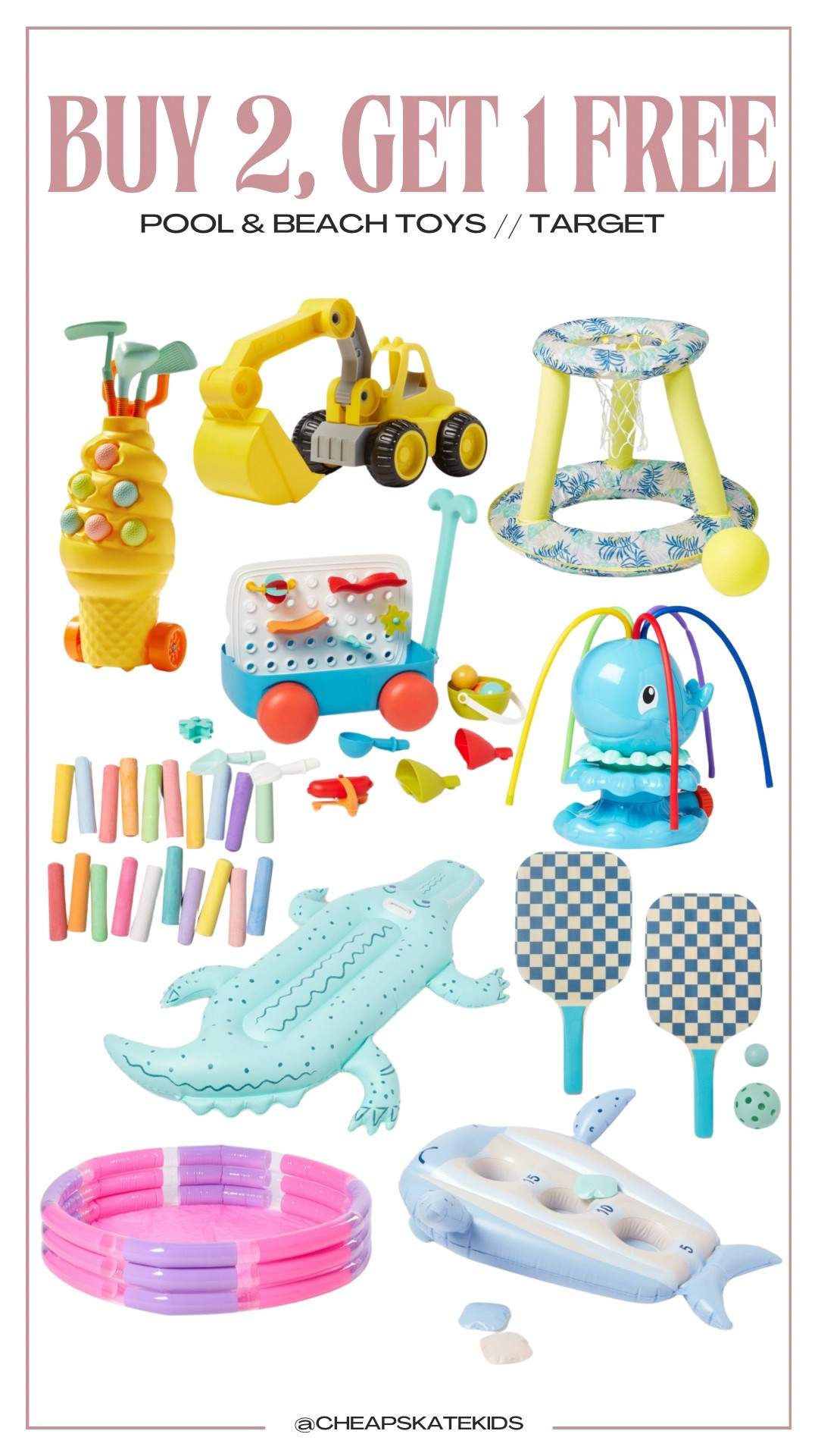 Buy 2, get 1 free pool/beach/water toys at target!

#LTKKids #LTKHome #LTKFamily