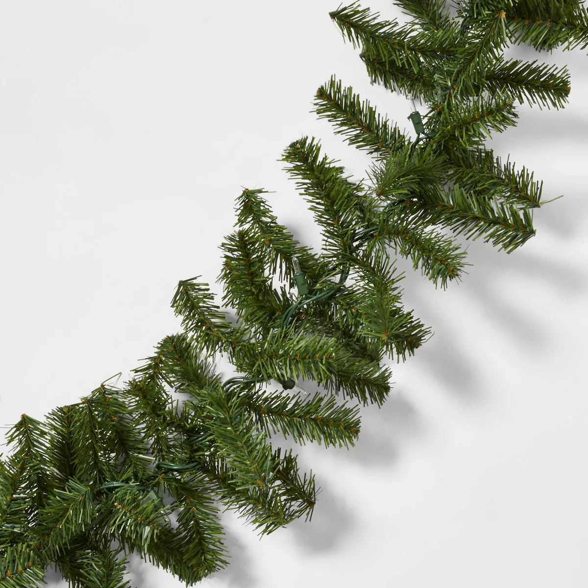 9' Pre-Lit Artificial Pine Bough Christmas Garland Green with Clear Lights - Wondershop™ | Target