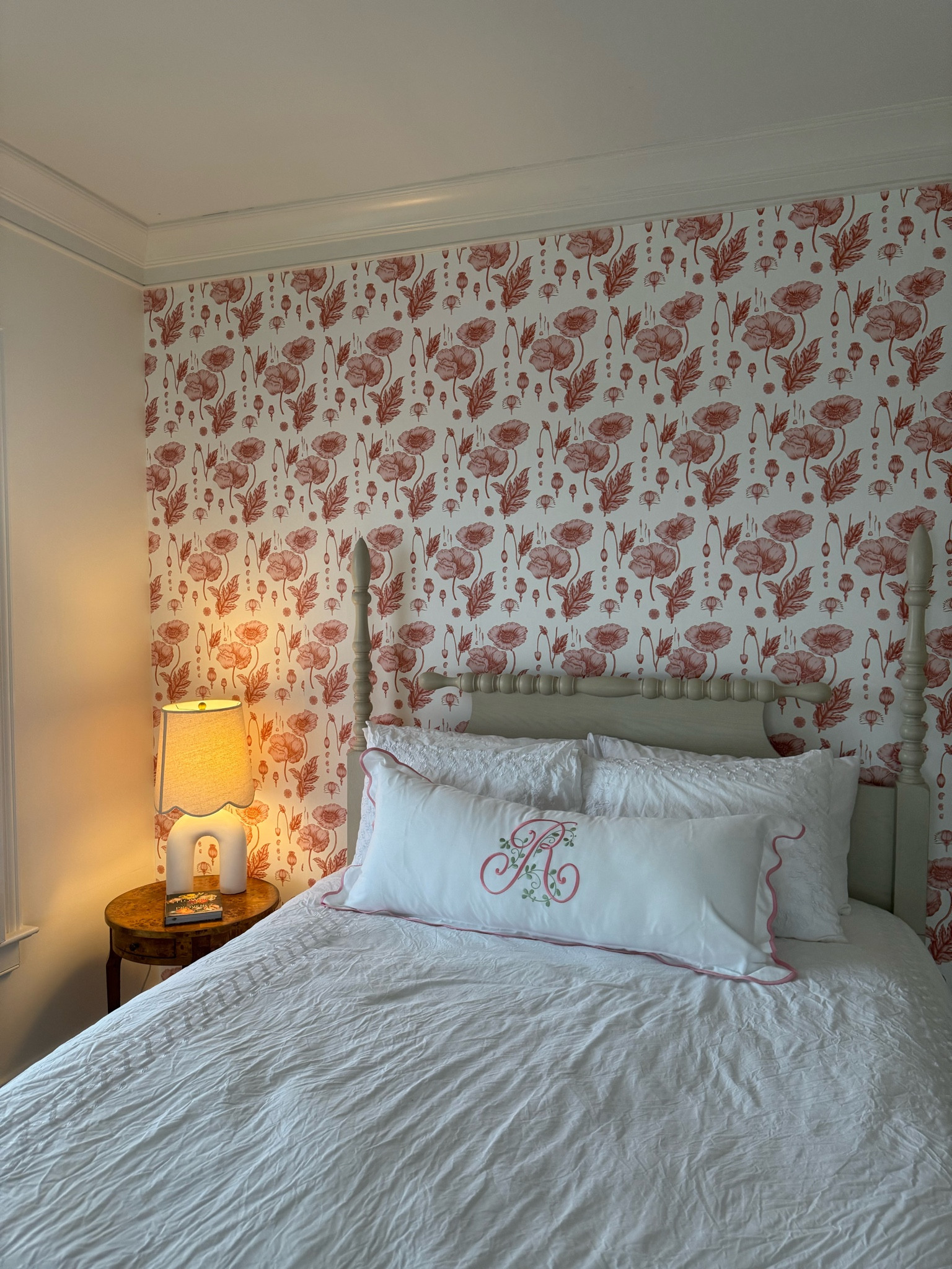 Katie Kime, traditional wallpaper, bedroom wallpaper, floral theme, bedroom inspo, monogram pillows, cozy bedroom vibes

#LTKHome #LTKSaleAlert #LTKSeasonal