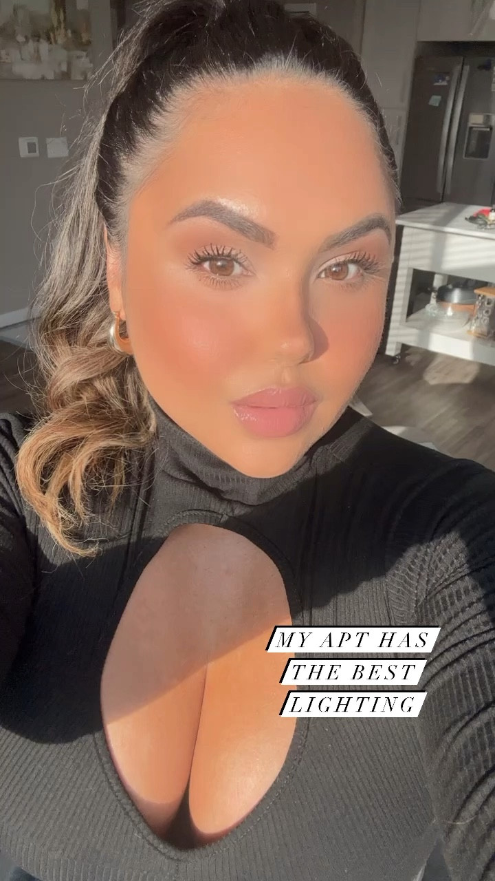 Wearing my favorite black open heart top bodysuit with mini gold hoops & bronzed pink makeup 💋💄. 

#LTKGiftGuide #LTKHoliday #LTKCyberWeek