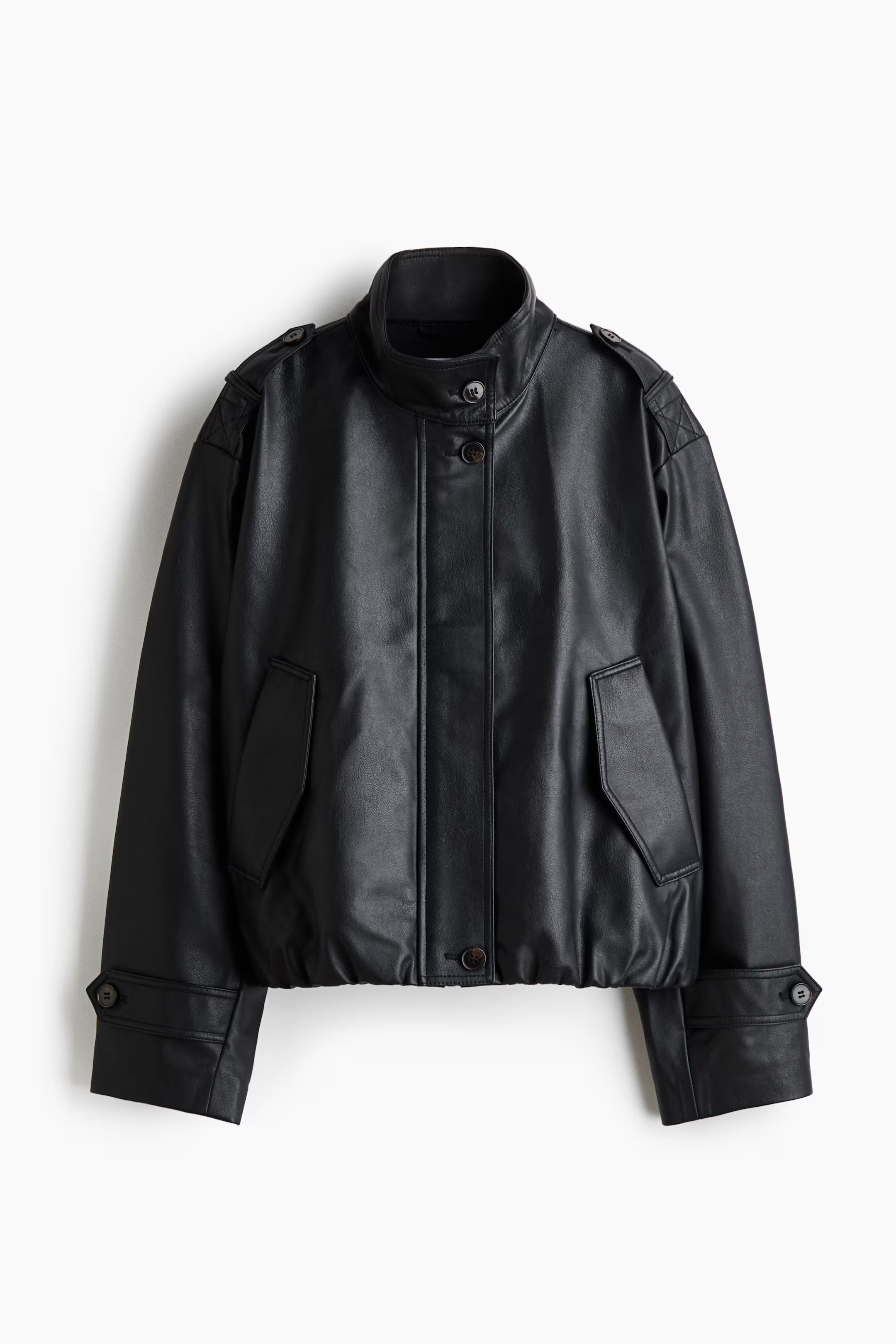 Oversized coated jacket | H&M (UK, MY, IN, SG, PH, TW, HK)