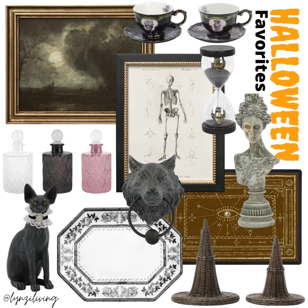 Halloween Favorites

Halloween decor 2025, Halloween decorations 2025, Halloween home decor 2025, Halloween wall art, stormy wall art, landscape wall art, skeleton wall art, Halloween tea cups, skeleton tea cups, black tea cups, Edgar Allan Poe decor, Halloween bust, Halloween door knocker, Wolf door knocker, Halloween rug, Halloween welcome mat, celestial welcome mat, witch hat decor, rattan witch hat, Halloween serving tray, melamine serving tray, black-and-white serving tray, Halloween cat decor, Halloween glass bottles, glass bottles with stoppers

#LTKHome #LTKFindsUnder100 #LTKHalloween