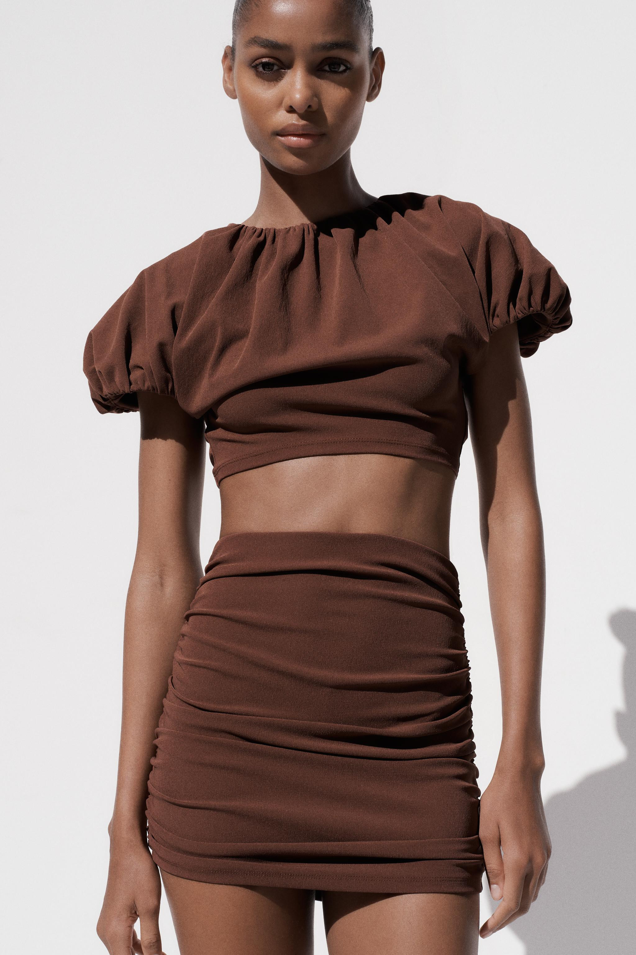 BALLOON CROP TOP | Zara US