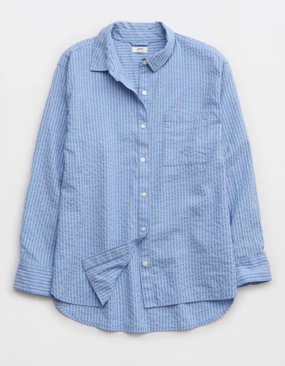 Aerie Seersucker PJ-To-Party Shirt | Aerie