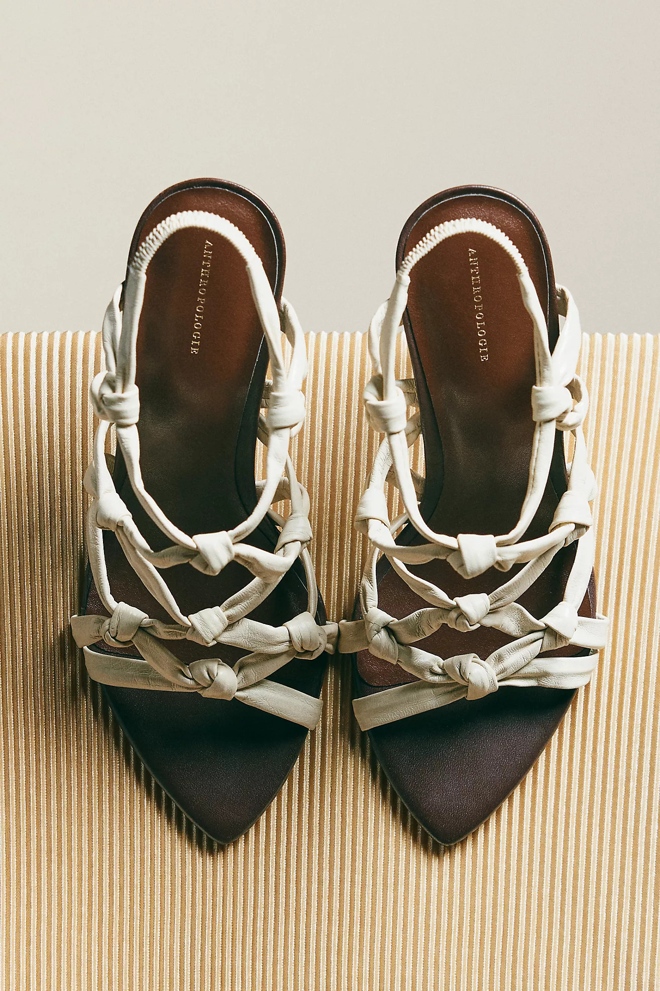 By Anthropologie Caged Pointed-Toe Heeled Sandals | Anthropologie (US)