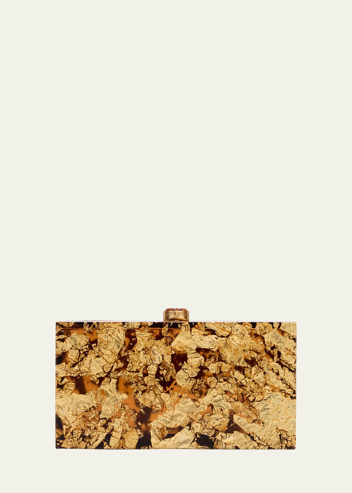 Cult Gaia Ela Golden Clear Clutch Bag | Bergdorf Goodman