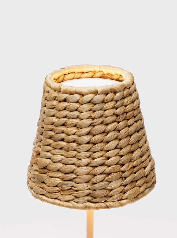 Empire Water Hyacinth Woven Lampshade | Zafferano