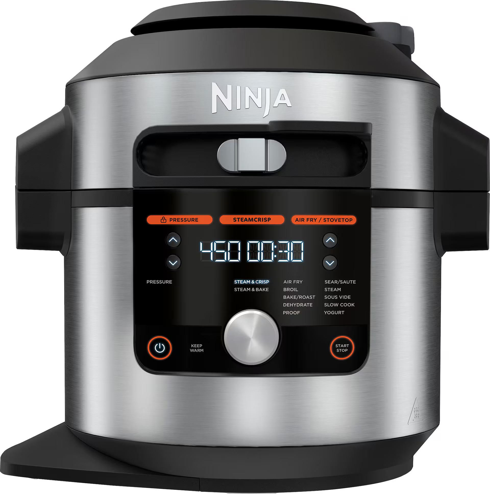 Ninja Foodi 14-in-1 8qt. XL Pressure Cooker & Steam Fryer with SmartLid Stainless/Black OL601 - B... | Best Buy U.S.