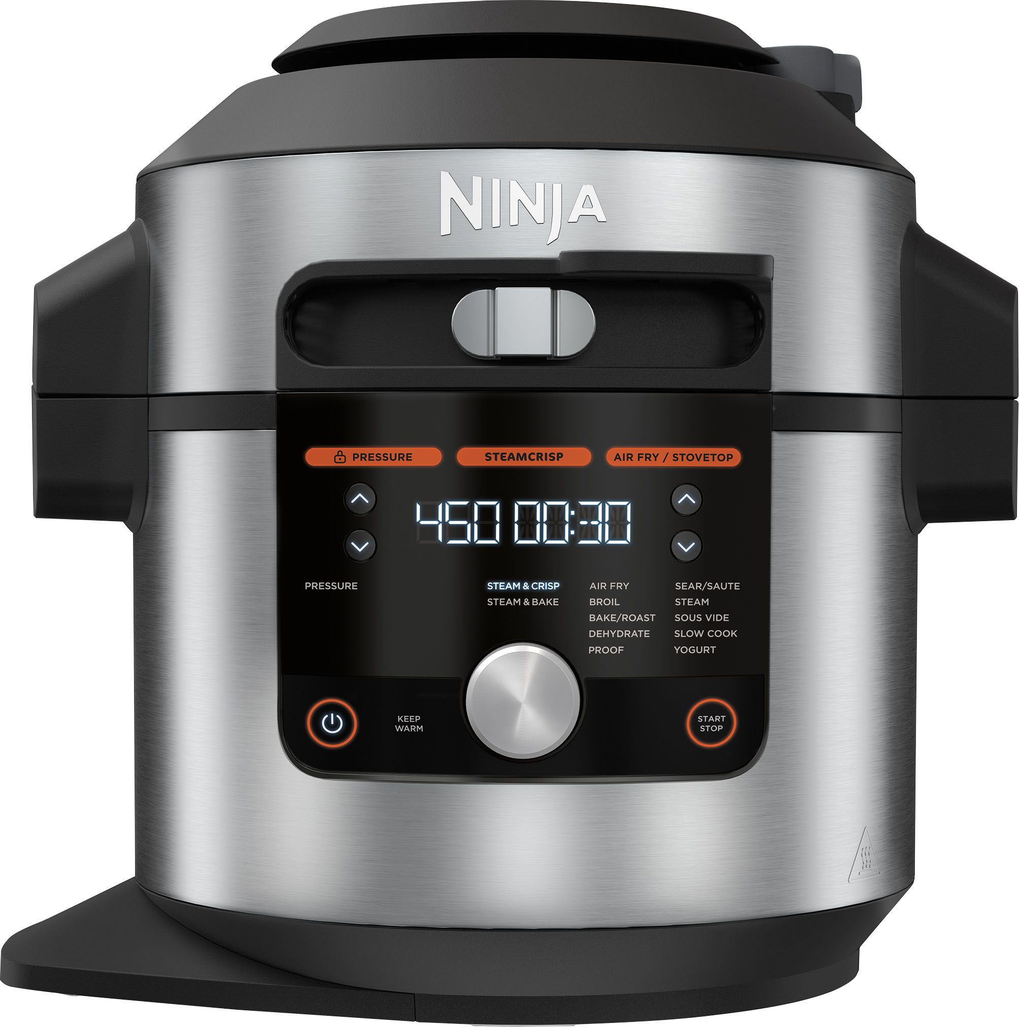 Ninja Foodi 14-in-1 8qt. XL Pressure Cooker & Steam Fryer with SmartLid Stainless/Black OL601 - B... | Best Buy U.S.