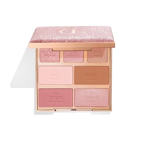 Charlotte Tilbury Instant Look in a Palette - Powder Face Makeup for Eyes & Cheeks - Powder Bronzer, Highlighter & Blush for the Perfect Summer-Fresh Glow - Pretty, Glowing Beauty | Amazon (US)