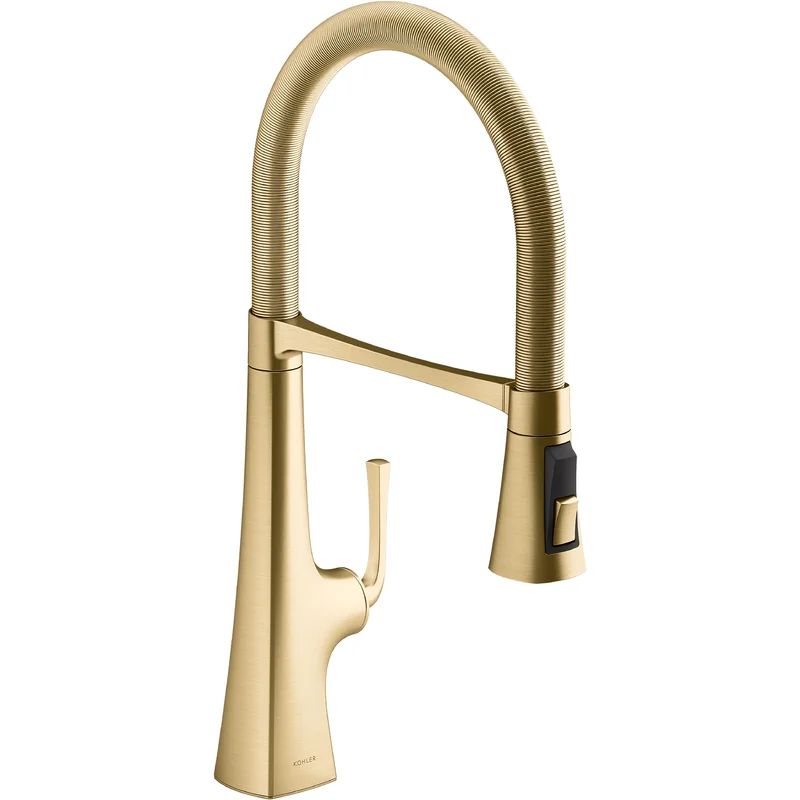 K-22061-2MB Graze Single-Handle Semi-Professional Kitchen Sink Faucet With 21-9/16-In Spout | Wayfair Professional