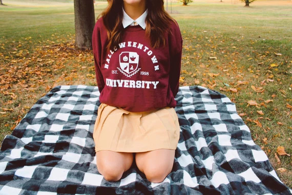 Halloweentown University Maroon Crewneck Sweatshirt | Etsy (US)