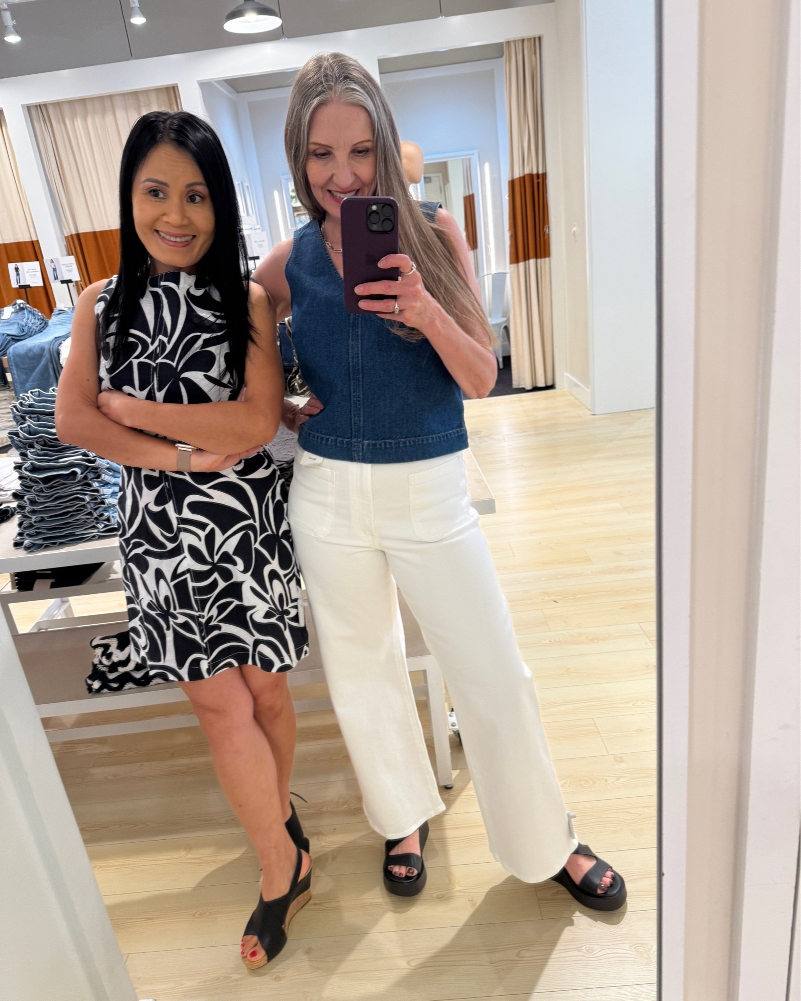 Dressing room diaries … #dressingroom #summerootd #tryon #summeroutfits #whitejeans #summerdress

#LTKSeasonal #LTKOver40 #LTKdayinmylife