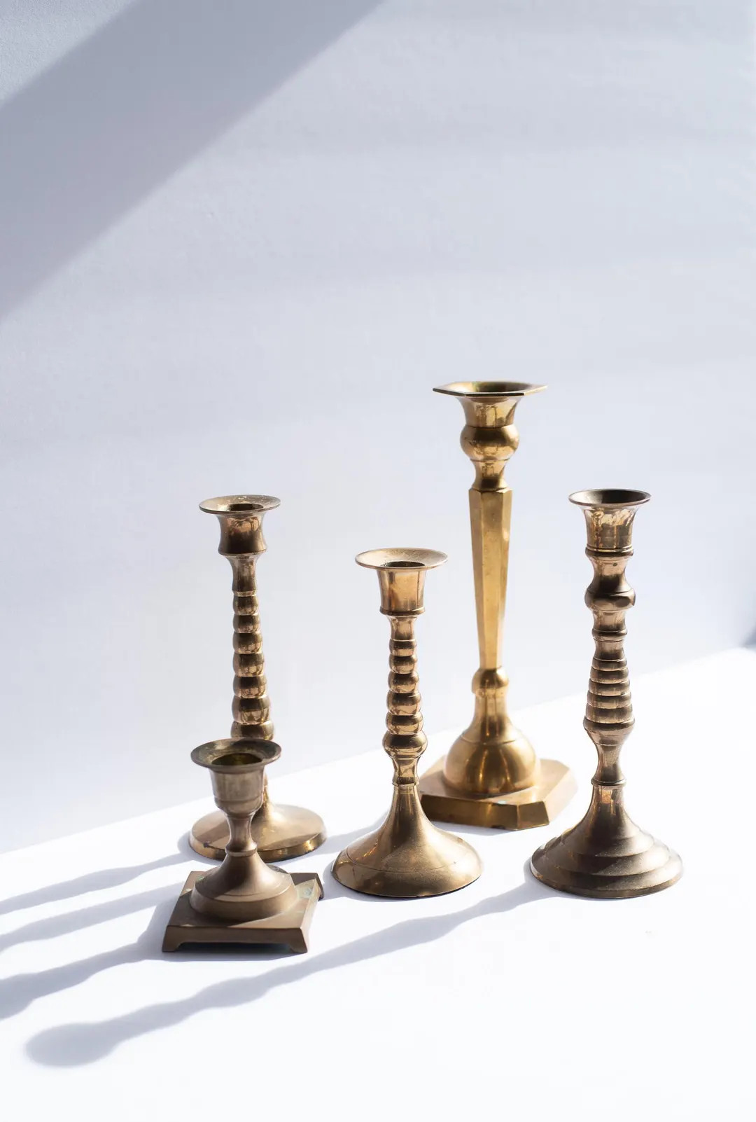Brass Taper Candle Holders - Etsy | Etsy (US)
