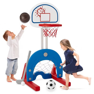 Best Choice Products 3-in-1 Toddler Basketball Hoop Sports Activity Center Grow With Me Play Set | Target