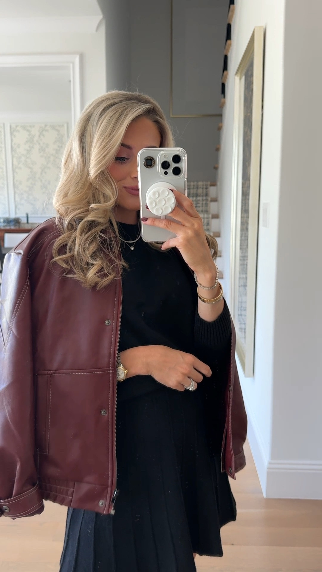 Trendy Faux Leather Jacket
Oversized Maroon Jacket #LTKStyleTip

#LTKBump