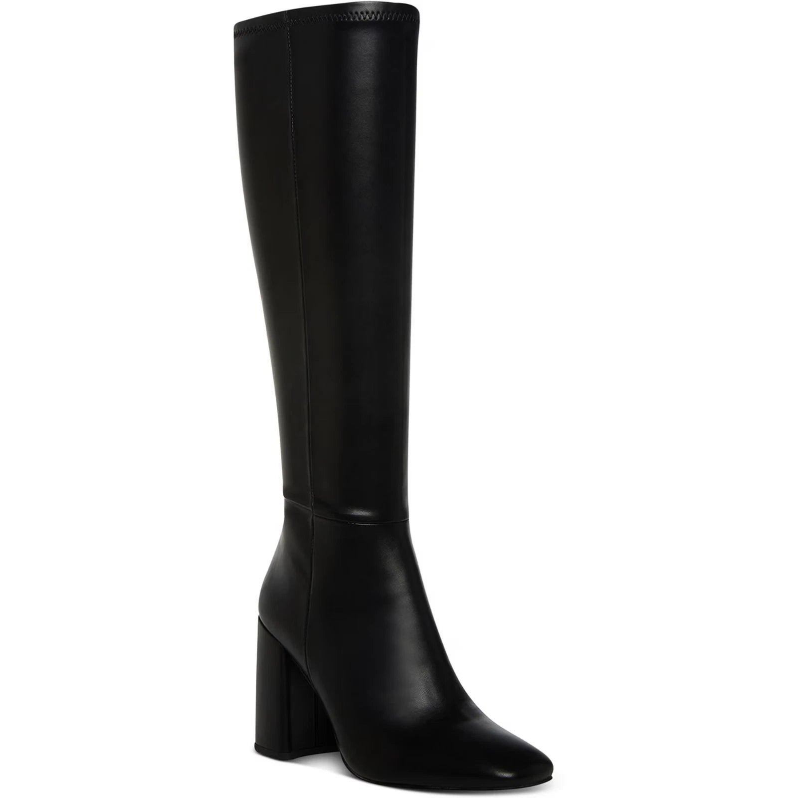 Madden Girl Winslow Boots Women's Black Leather Knee-High Bootie LION24 | Shop Simon