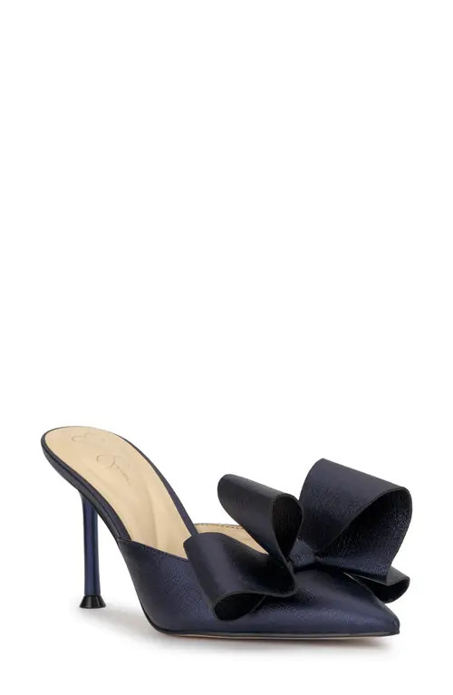 Jessica Simpson Valrin Pointed Toe Mule in Indigo at Nordstrom, Size 9.5 | Nordstrom