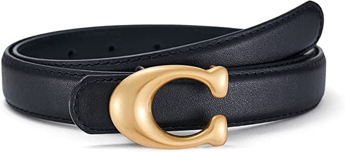SYMOL Belts for Women Jeans Belt 0.94Inch Wide Women's Belts Black Brown White Leather Belt with ... | Amazon (UK)