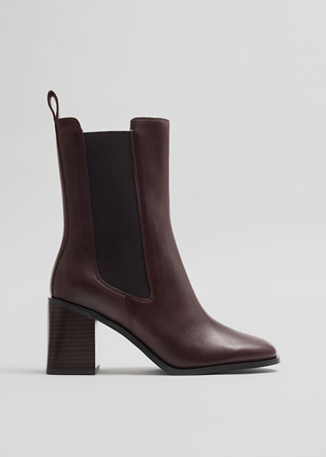 Bottines Chelsea à talons en cuir | & Other Stories (DE + FR)