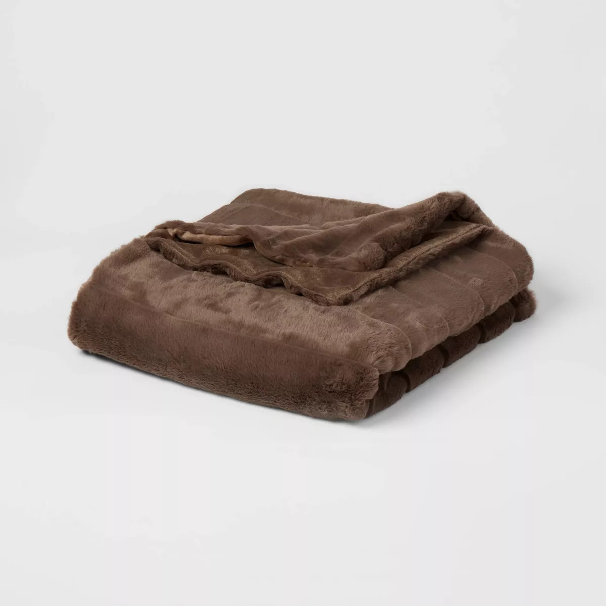 55"x80" Faux Fur Ribbed Bed Throw - Threshold™ | Target