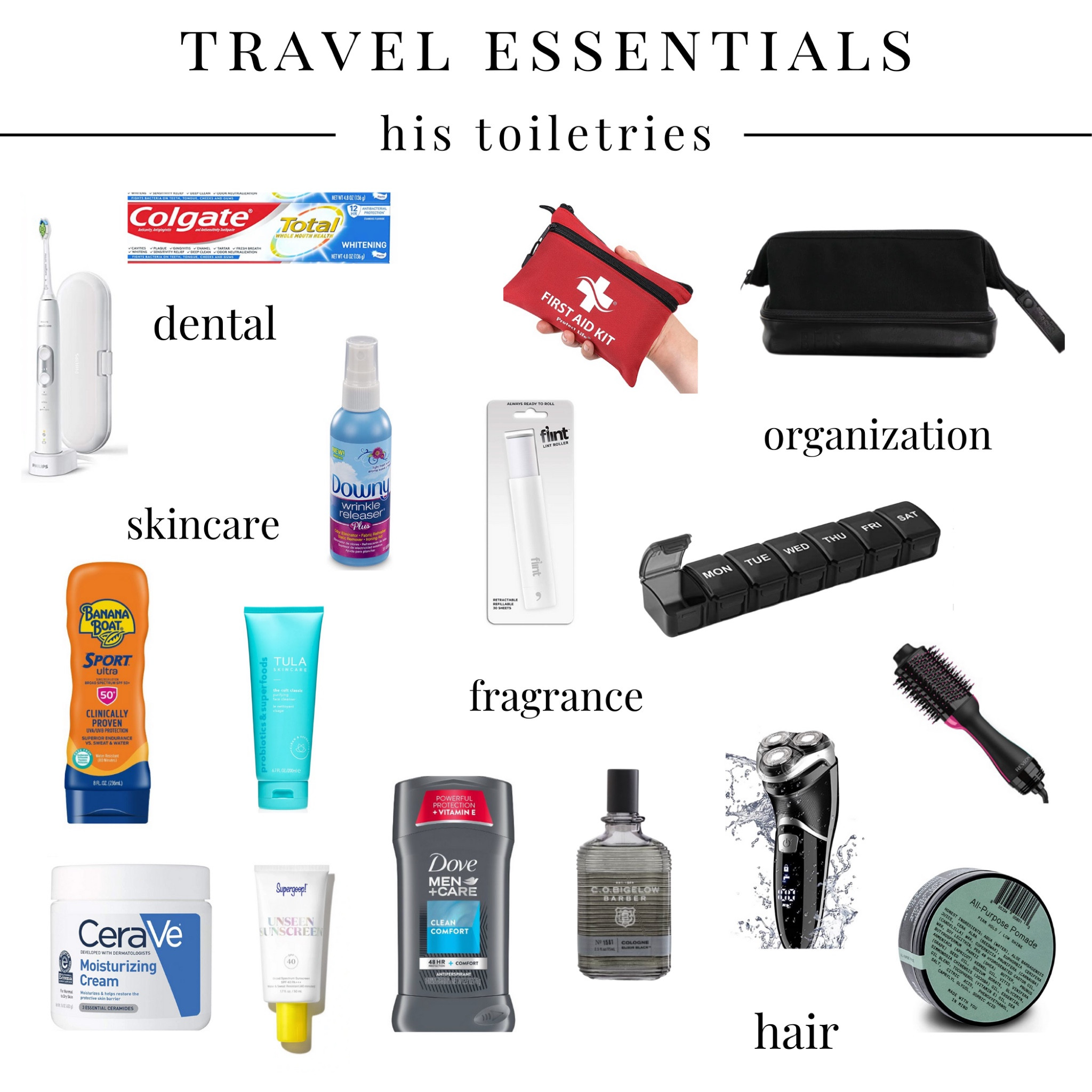 travel essentials: his toiletries #travel #essentials #toiletries 

#LTKtravel #LTKeurope
