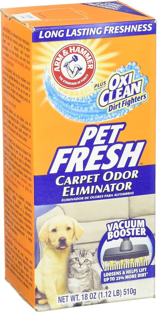 Arm & Hammer Pet Fresh Carpet Odor Eliminator Plus Oxi Clean Dirt Fighters, 1.12 Lb | Amazon (US)