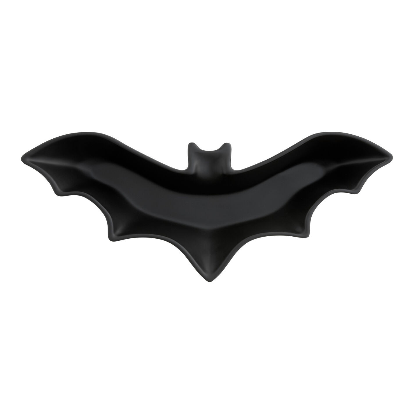 Matte Black Bat Figural Ceramic Serving Bowl | World Market