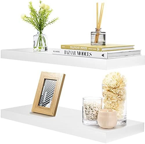 Sorbus Floating Shelf Large 24 x 9 - Hanging Wall Shelves Decoration — Perfect Trophy Display, ... | Amazon (US)