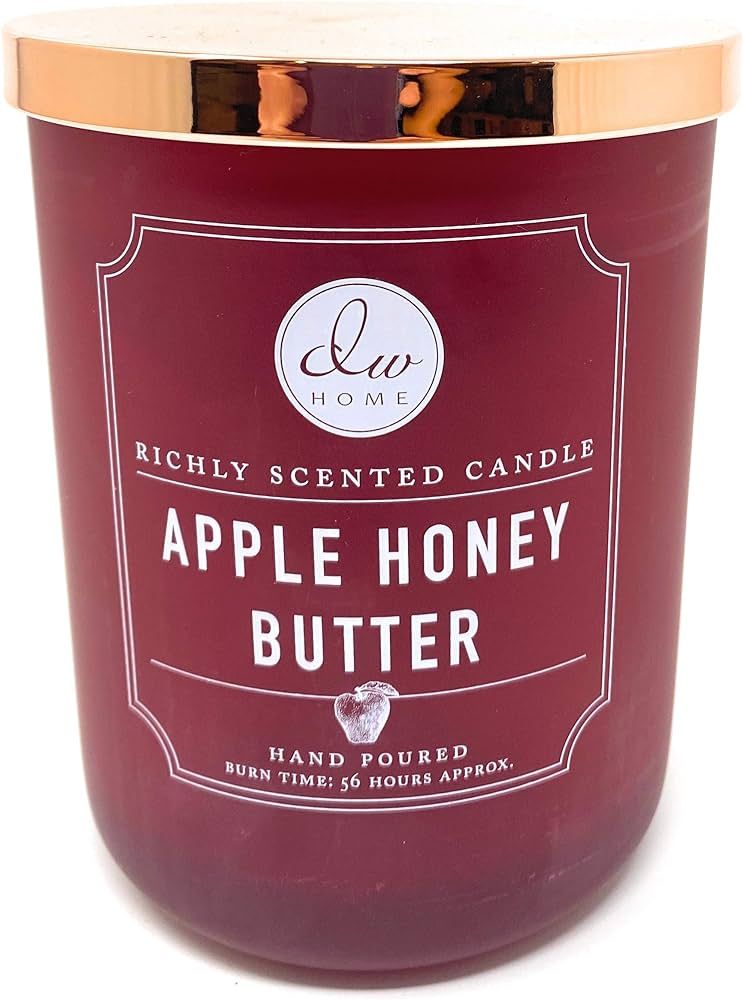 DW Home Decoware Apple Honey Butter Scented 2-Wick Large Candle with Copper Lid | Amazon (US)