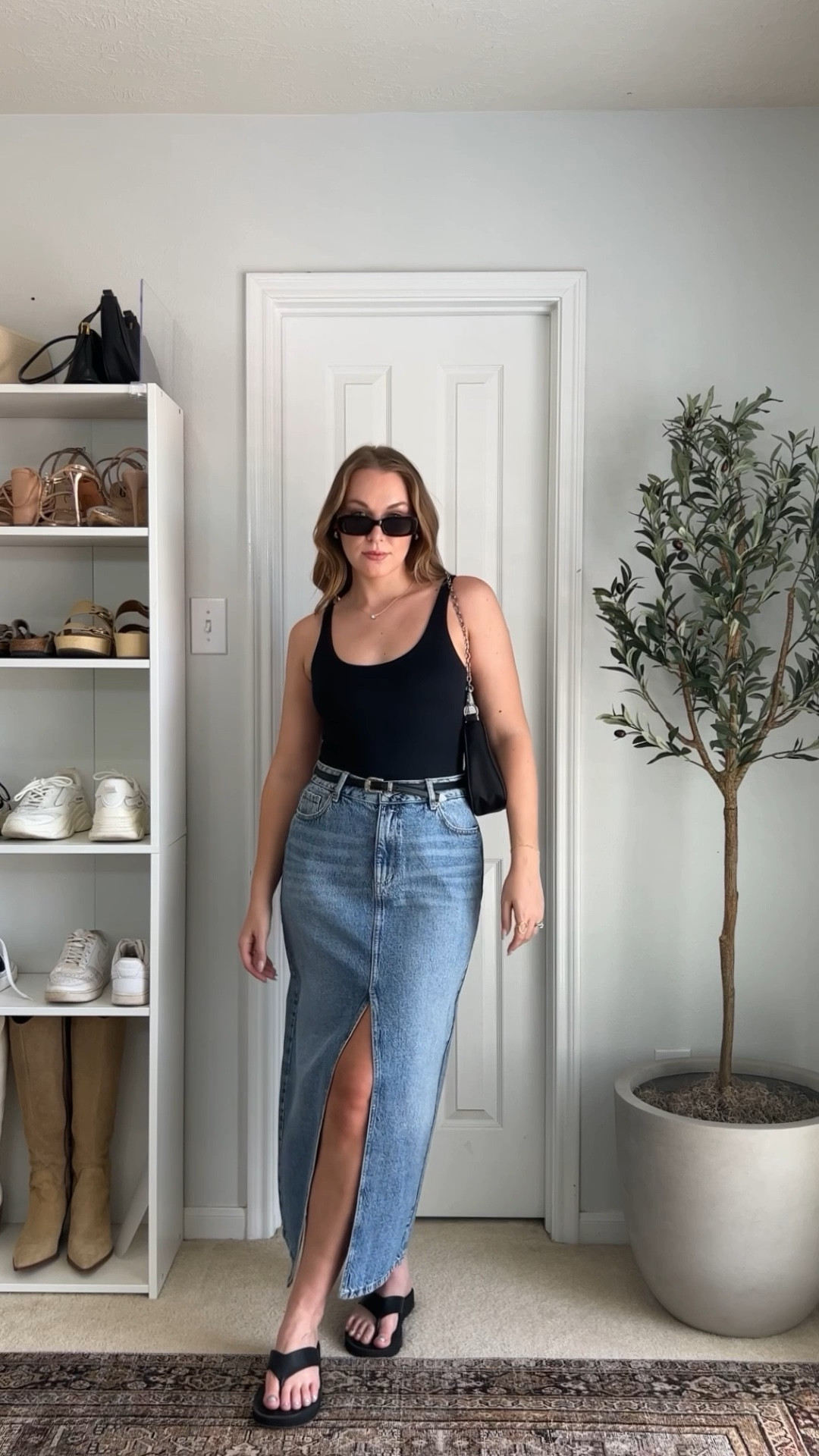 summer date night outfits, day 3/5 ⁠✨

- skirt @dynamiteclothing (M but need a S) 
- bodysuit + sandals @abercrombie (S)
- sunglasses + bag @amazonfashion 
.⁠
.⁠
.⁠
.⁠
trendy fashion, trendy outfit, date night outfit, grwm, Pinterest outfit, casual chic style, casual wear, Pinterest style, Pinterest girl, minimal style, easy outfit, summer style, styling reels, Amazon fashion finds, outfit of the day. 

#LTKunder100 #LTKstyletip #LTKunder50