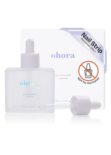 ohora Care Easy Peel Remover - Semi-Cured Gel Nail Strip Remover with Hygienic Dropper | Non-Drying, Nourishing Formula | Vegan, Cruelty-Free, and Hypoallergenic | Swiftly Removes Gel Strips | Amazon (US)
