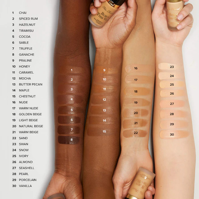 Born This Way Undetectable Medium-To-Full Coverage Foundation - Too Faced | Sephora | Sephora (US)