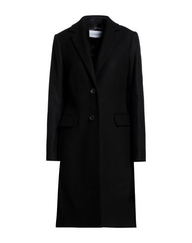 Calvin Klein Woman Coat Black Size 4 Wool, Cashmere | YOOX (US)