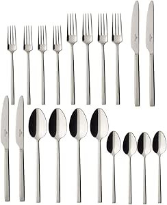 Villeroy & Boch 20-Piece La Classica Flatware Set - 18/10 Stainless Steel Silverware Set w/Spoons... | Amazon (US)