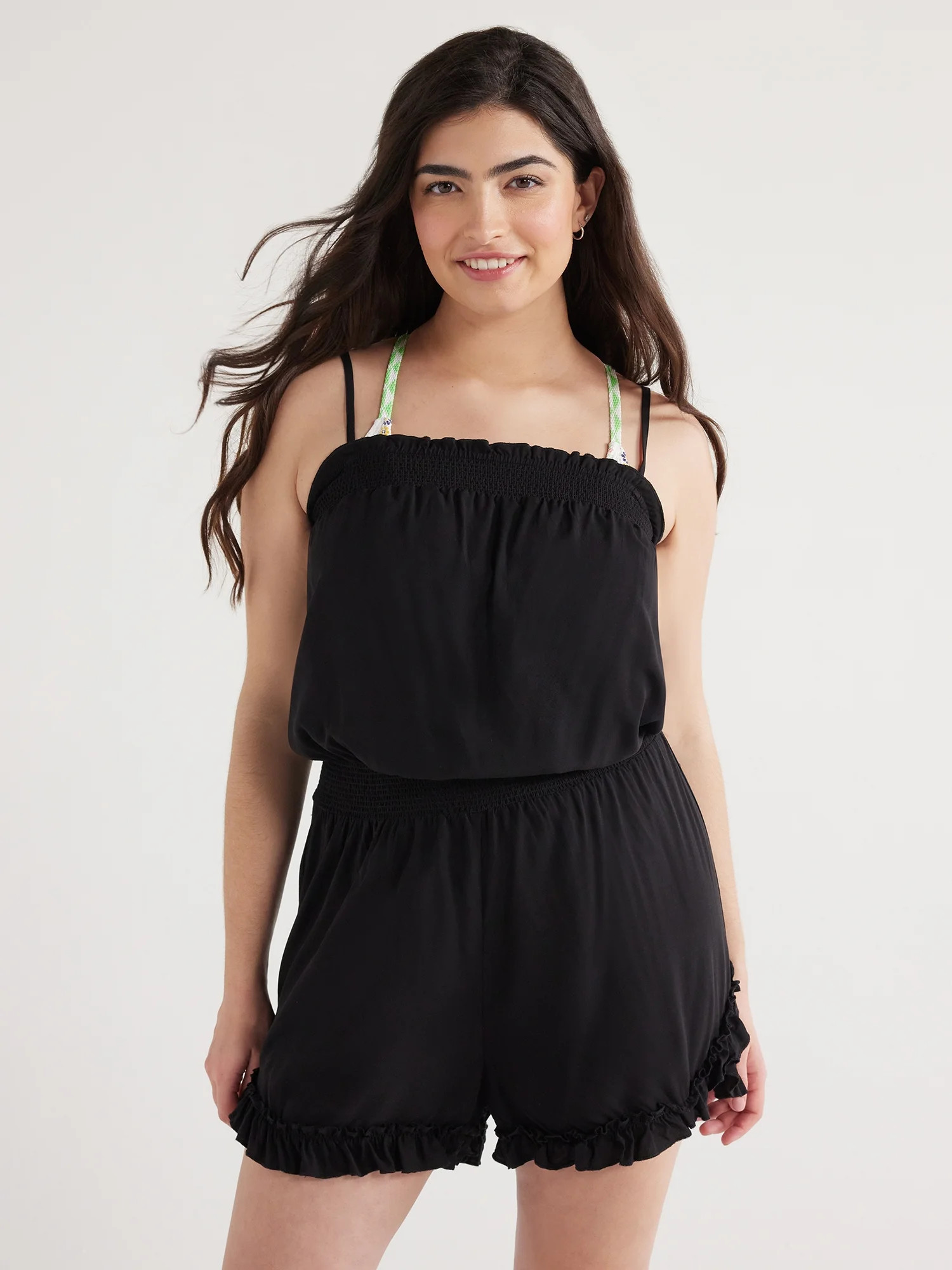 Jessica Simpson Women's Swimwear Playsuit Coverup, Sizes XS-XXL | Walmart (US)