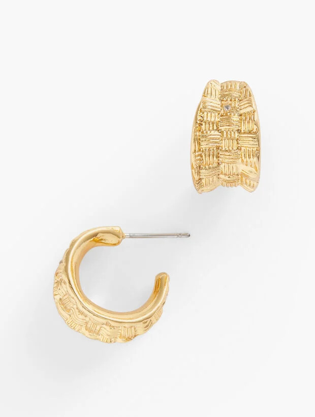 Textured Hoop Earrings | Talbots