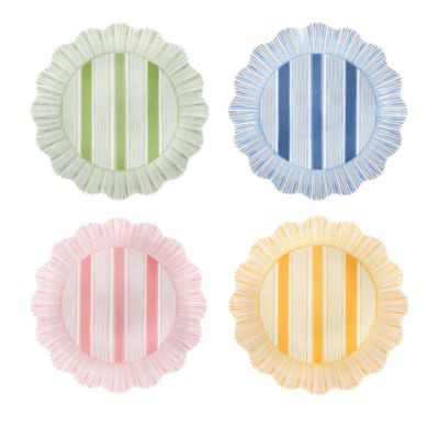 Cabana Stripe Melamine Dessert/Salad Plate, Set of 4 | Bloomingdale's (US)