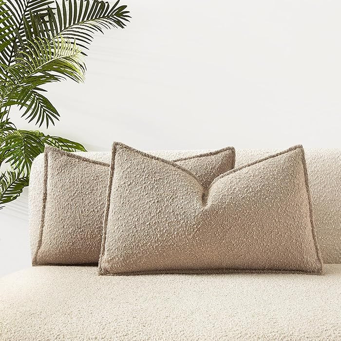 JUSPURBET 16x24 Pillow Covers Set of 2 Decorative Throw Pillow Covers Case for Couch Sofa Bed Sof... | Amazon (US)