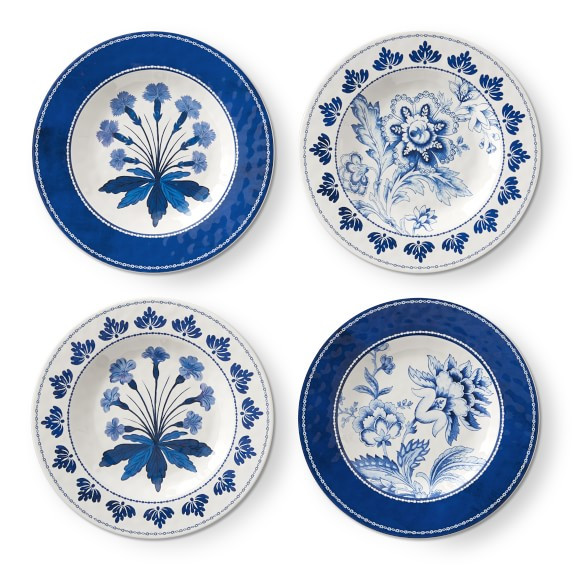 AERIN Fairfield Outdoor Melamine Salad Plates, Set of 4 | Williams-Sonoma