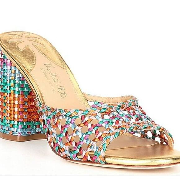 New Antonio Melani
x The Nat Note Riviera Rainbow Woven Metallic Slip-On… | Poshmark