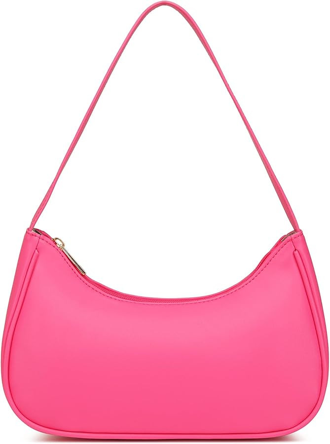 Afashor Shoulder Bags for Women Vegan Leather Hobo Sling Tote Handbag Retro Clutch Purse with Zip... | Amazon (US)