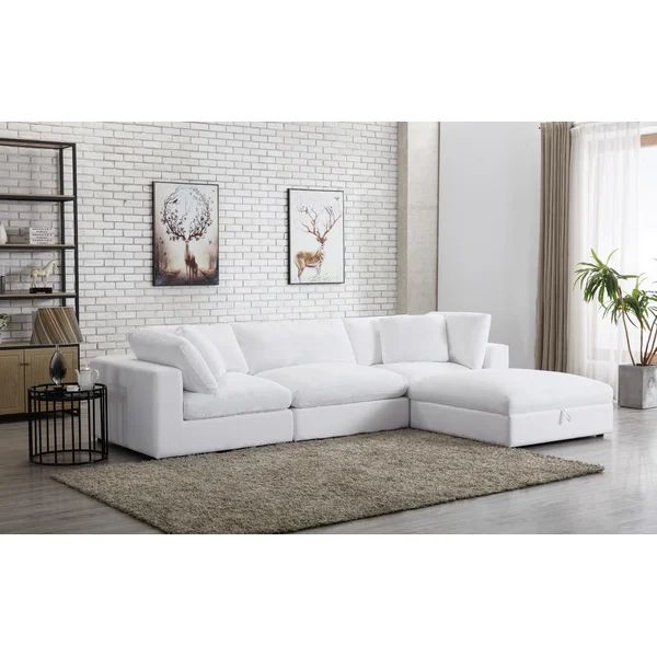 Rivas 4 - Piece Upholstered Sectional | Wayfair North America
