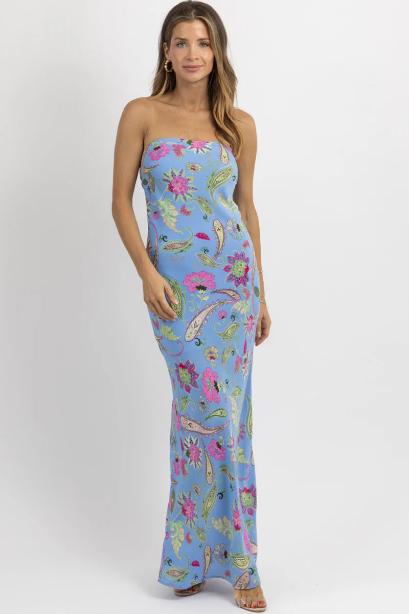SERENITY BLOOM STRAPLESS DRESS | L'ABEYE