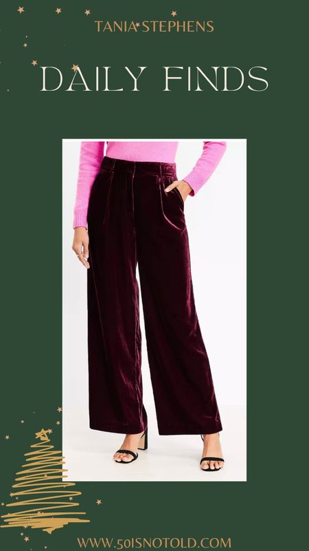 Velvet Wide Leg Pants for Women | Thanksgiving Outfit | Holiday Outfit | Christmas Outfit Idea | Women Over 50

#LTKHoliday #LTKSeasonal #LTKGiftGuide