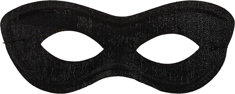 amscan Game Ready Team Spirit Party Super Hero Mask Accessory, Black, One Size, 2 7/8 inch x 8 1/... | Amazon (US)
