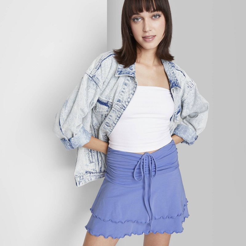 Women's Knit Tiered Mini A-Line Skirt - Wild Fable™ | Target