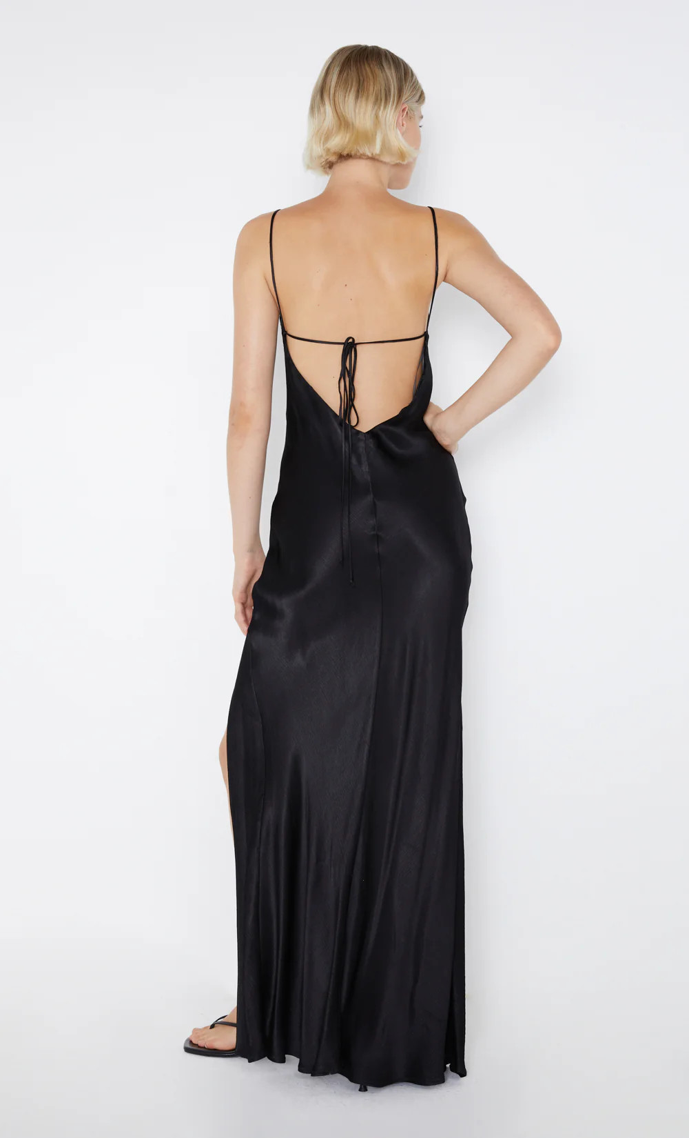 REN SPLIT MAXI DRESS - BLACK | Bec & Bridge (Global)