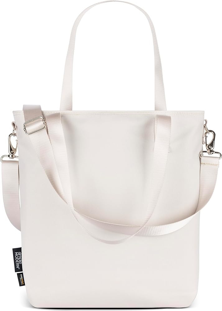 Simple Modern Tote Bag for Women | Water-Resistant Laptop Purse with Zipper for Travel, School, W... | Amazon (US)