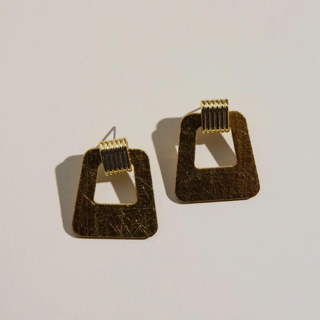 Vintage Gold Avery | Nickel and Suede